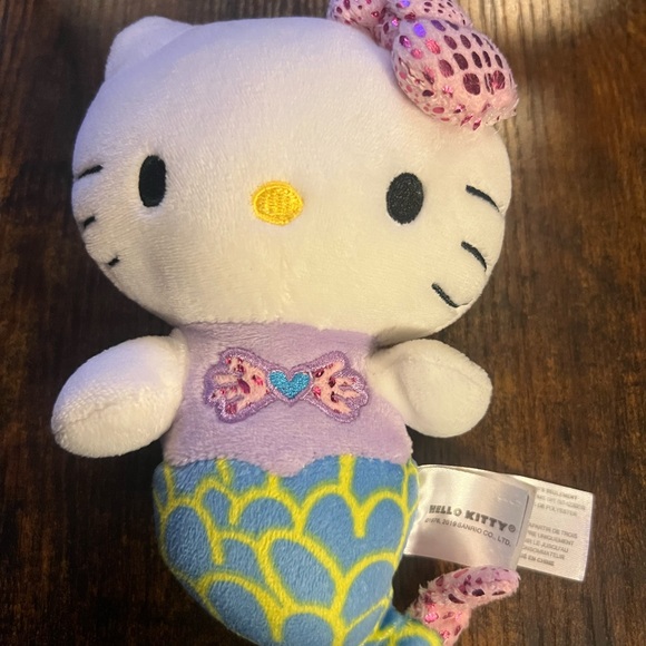 Hello Kitty Other - Hello Kitty Mermaid Plush Toy - White and Purple